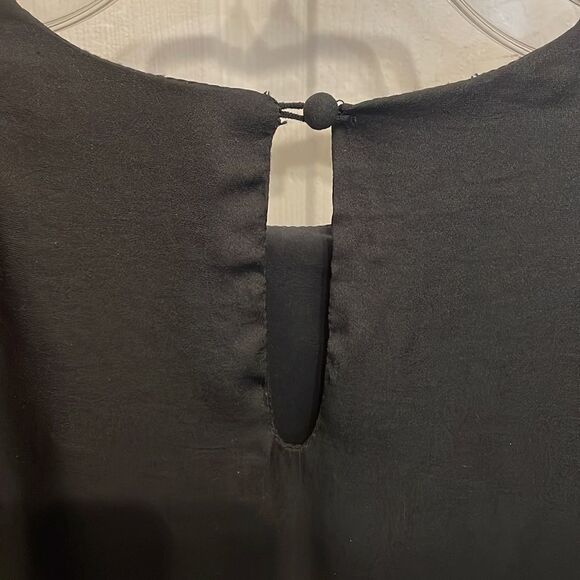 Anthropologie dRA Los Angeles Black Pleated Ruffle Mini Dress - Picture 7 of 9